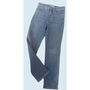 MADEWELL Stovepipe Hi Rise Straight Leg Jean Size 24
